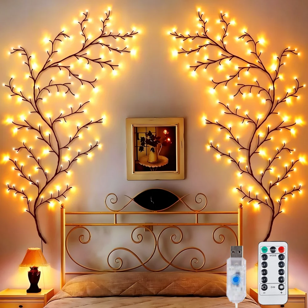 LED Vine Branch String Lights USB Artificial Plant Willow Branch Lights Bendable DIY Indoor Decorative Lights for Bedroom Wall
LED Vine Branch String Lights USB Artificial Plant Willow Branch Lights Bendable DIY Indoor Decorative Lights for Bedroom Wall