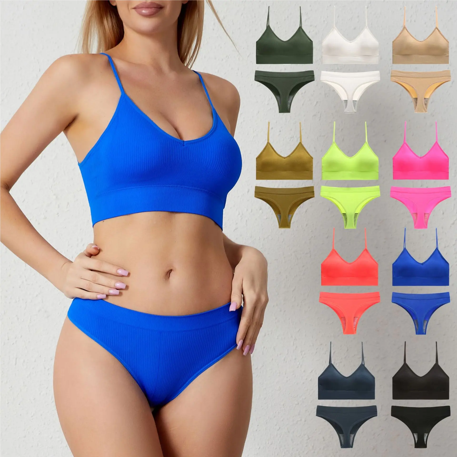 Large Size Women's Bra Breathable Gathering Rimless Underwear Low Waist Underwear Sports Vest Fitness Set Women Underwear
Large Size Women's Bra Breathable Gathering Rimless Underwear Low Waist Underwear Sports Vest Fitness Set Women Underwear