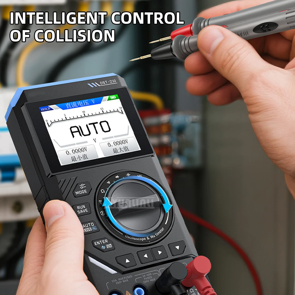 DST210/201 3-in-1 Handheld DMM – 4½-Digit, 10MHz Oscilloscope & Signal Generator / Function Generator
DST210/201 3-in-1 Handheld DMM – 4½-Digit, 10MHz Oscilloscope & Signal Generator / Function Generator