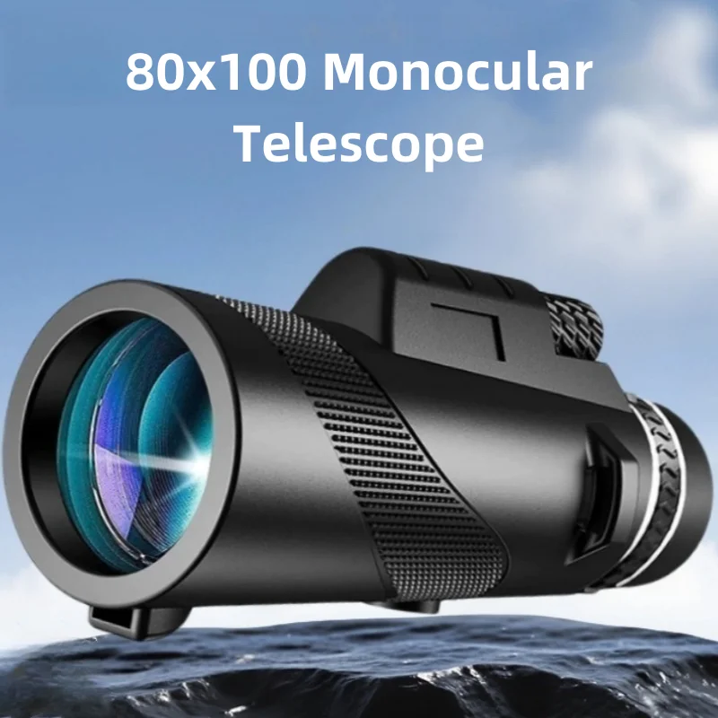 Монокулярный телескоп 80X100 Hd, зум 8000 м, Призма Bak4, телескоп с/без штатива, держатель для телефона, охота, кемпинг на открытом воздухе
Монокулярный телескоп 80X100 Hd, зум 8000 м, Призма Bak4, телескоп с/без штатива, держатель для телефона, охота, кемпинг на открытом воздухе
