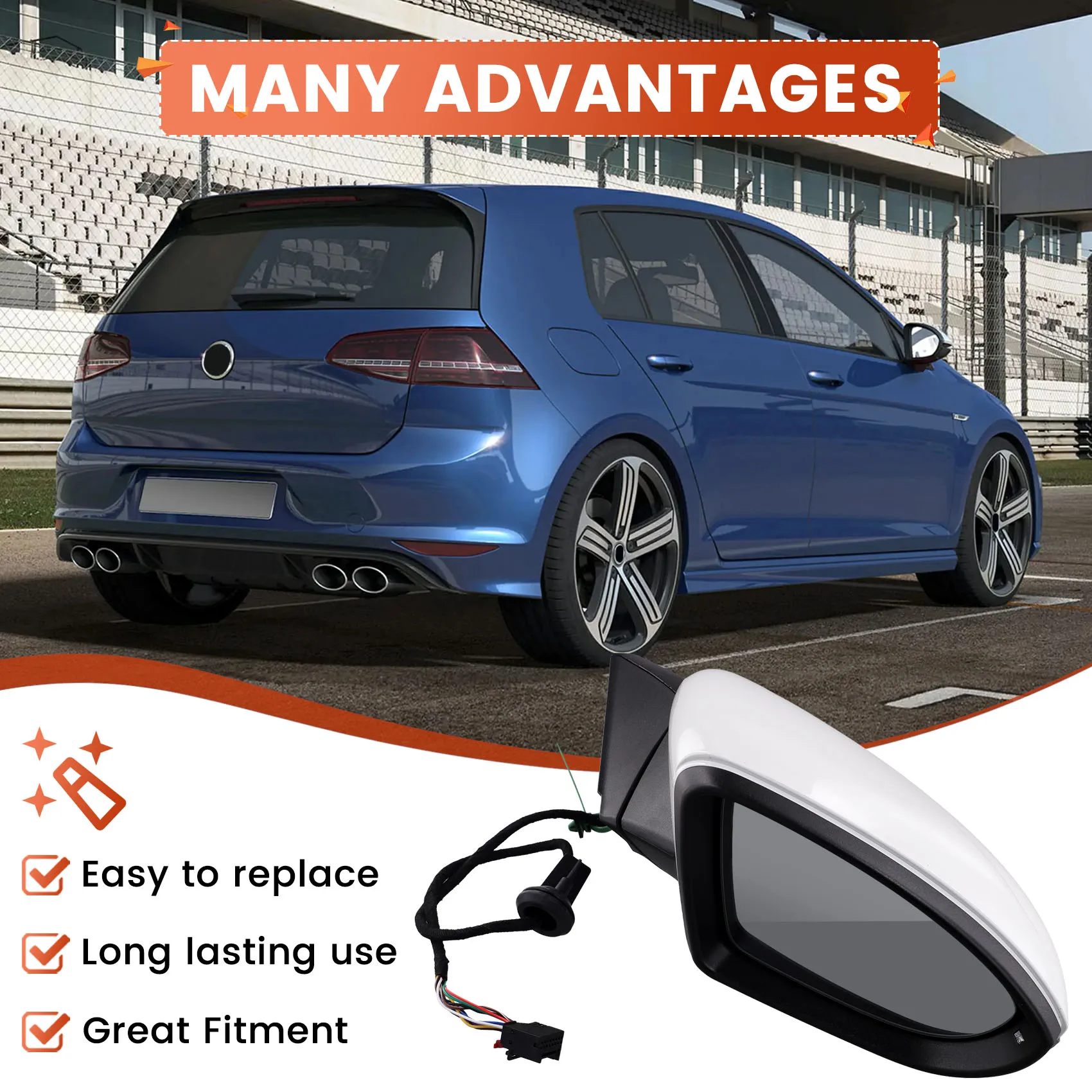 Rear View Mirror Assembly Side Wing Door Mirror Exterior Rear View Mirror Forvw Golf Back Up Mirror 5GG857507 5GG857508 Right
Rear View Mirror Assembly Side Wing Door Mirror Exterior Rear View Mirror Forvw Golf Back Up Mirror 5GG857507 5GG857508 Right
