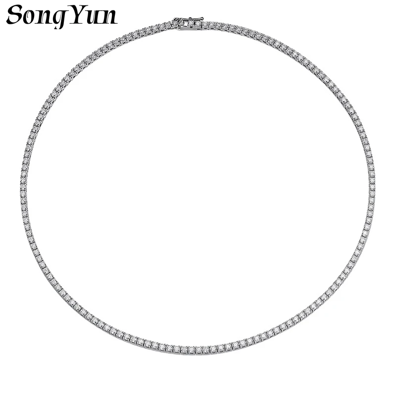 SONGYUN Luxury Jewelry 925 Sterling Silver Necklace Moissanite Diamond Chain Tennis Necklaces 18K Gold Plated Pendants Jewelry
SONGYUN Luxury Jewelry 925 Sterling Silver Necklace Moissanite Diamond Chain Tennis Necklaces 18K Gold Plated Pendants Jewelry