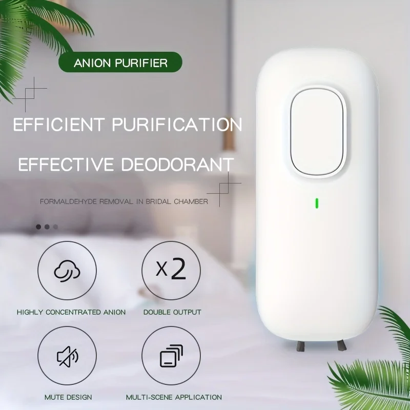 1pc, Negative Ion Air Purifier, Mini Plug-in Air Purifier, Negative Ion Generator, Smoke Removal Air Purifier For , Bedroom, War
1pc, Negative Ion Air Purifier, Mini Plug-in Air Purifier, Negative Ion Generator, Smoke Removal Air Purifier For , Bedroom, War