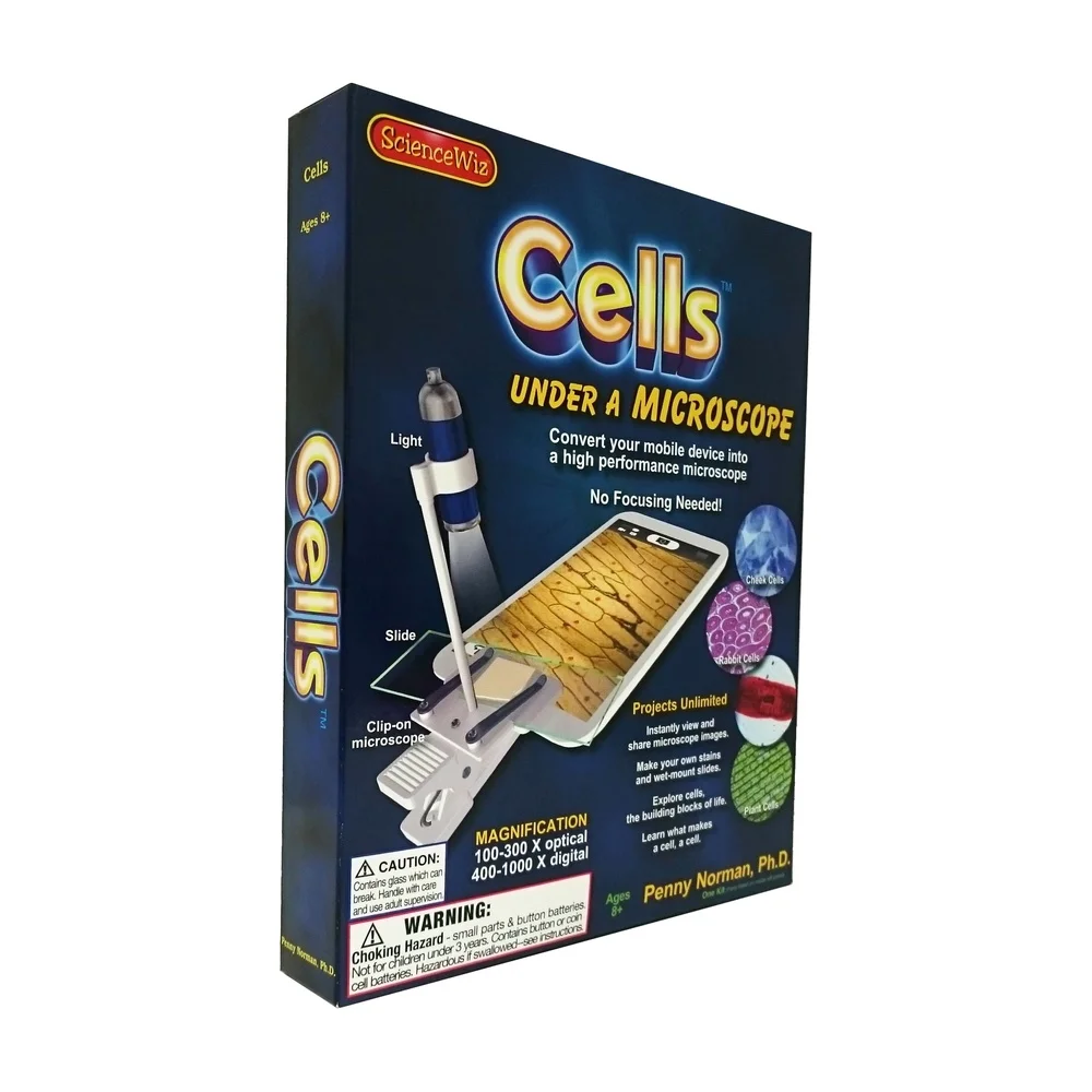Mobile Microscope Kit Cell Observation and Photography 100-300x Optical Magnification 1000x Digital Magnification Educational
Mobile Microscope Kit Cell Observation and Photography 100-300x Optical Magnification 1000x Digital Magnification Educational