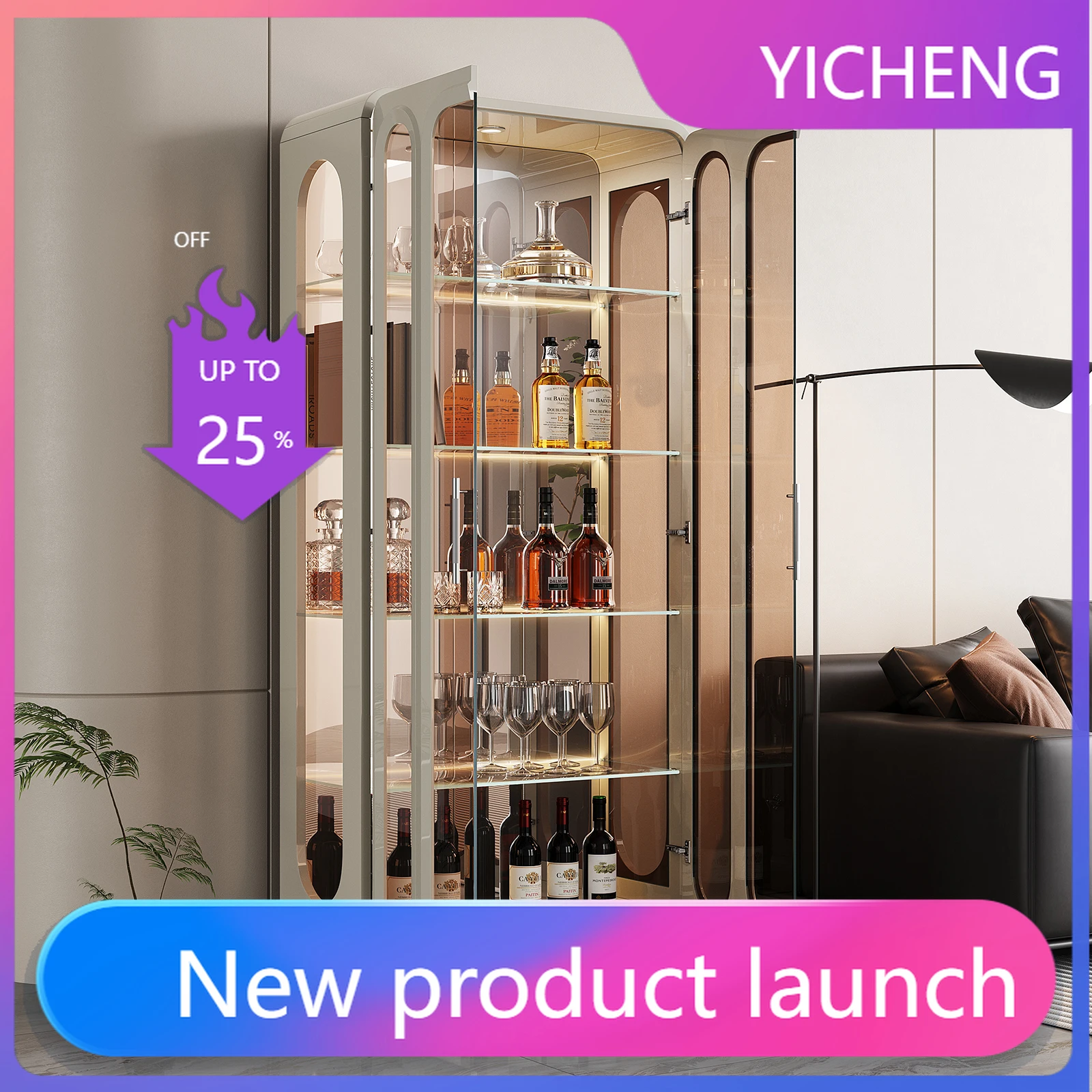 Стеклянный винный шкаф LYY для гостиной, настенный демонстрационный шкаф, бытовой шкаф-витрина с подсветкой
Стеклянный винный шкаф LYY для гостиной, настенный демонстрационный шкаф, бытовой шкаф-витрина с подсветкой