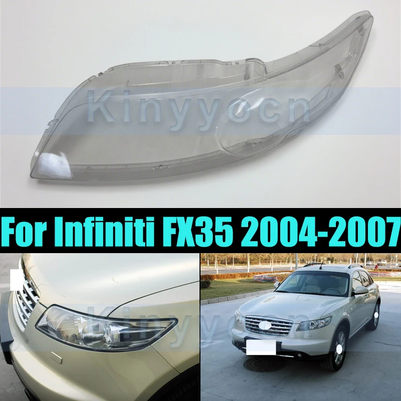 Front Headlight Glass Cover For Infiniti FX35 2004-2007 Front Headlight Shell Headlamp Transparent Cover Lens
Front Headlight Glass Cover For Infiniti FX35 2004-2007 Front Headlight Shell Headlamp Transparent Cover Lens