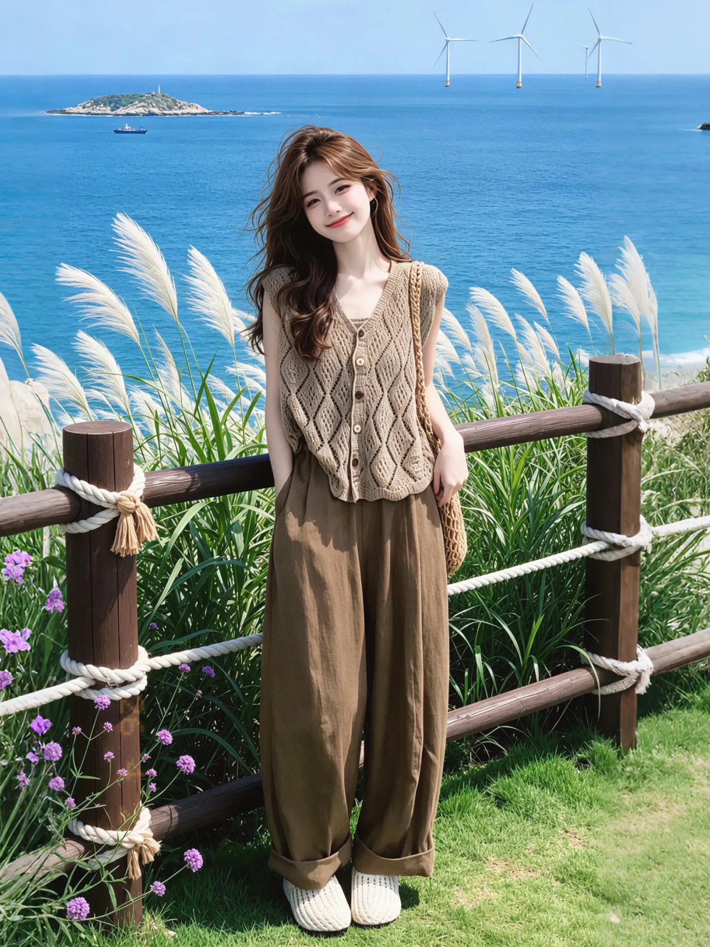Fashionable Summer Three-Piece Set Women's Slimming Versatile Tank Top Wide Leg Pants Breathable Lightweight Casual Wear
Fashionable Summer Three-Piece Set Women's Slimming Versatile Tank Top Wide Leg Pants Breathable Lightweight Casual Wear