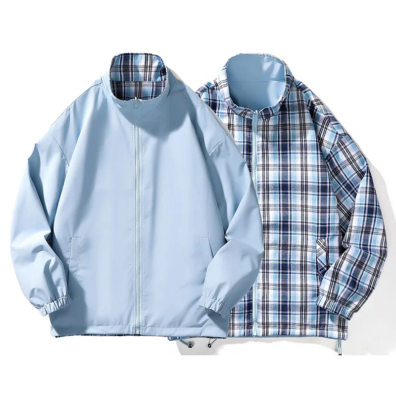 Double-Sided Cheered Men's Jaet Casual Haome Stand Collar Spring Autumn Faionable Couple Outerwear Loose Fit Long Sl...
Double-Sided Cheered Men's Jaet Casual Haome Stand Collar Spring Autumn Faionable Couple Outerwear Loose Fit Long Sl...