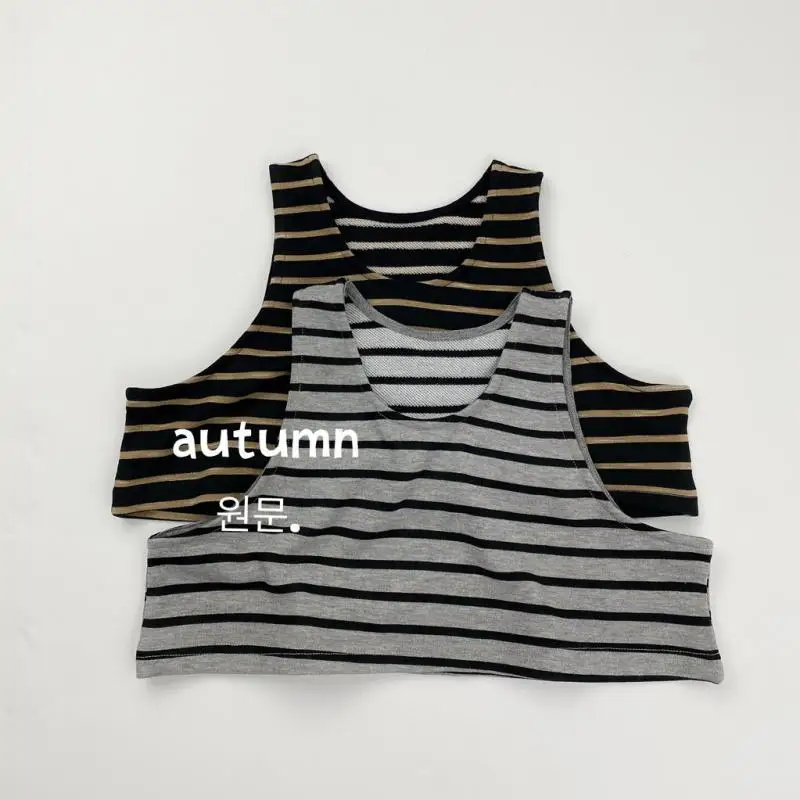 2025 Autumn New Children Sleeveless Striped Vest Cotton Boys I-shaped Vest Baby Girls Casual Loose Tops Kids Clothes
2025 Autumn New Children Sleeveless Striped Vest Cotton Boys I-shaped Vest Baby Girls Casual Loose Tops Kids Clothes