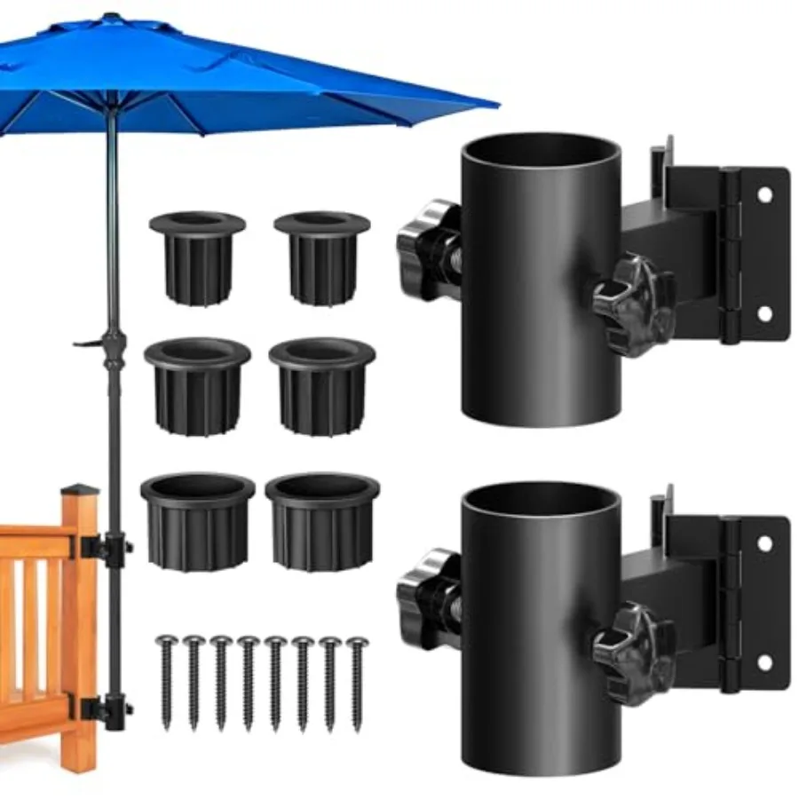 Stainless Steel Deck Umbrella Mount, Heavy Duty Patio Umbrella Holder for Deck Railing Fit Max OD 2 Inch,Can Be Installed at Ri
Stainless Steel Deck Umbrella Mount, Heavy Duty Patio Umbrella Holder for Deck Railing Fit Max OD 2 Inch,Can Be Installed at Ri