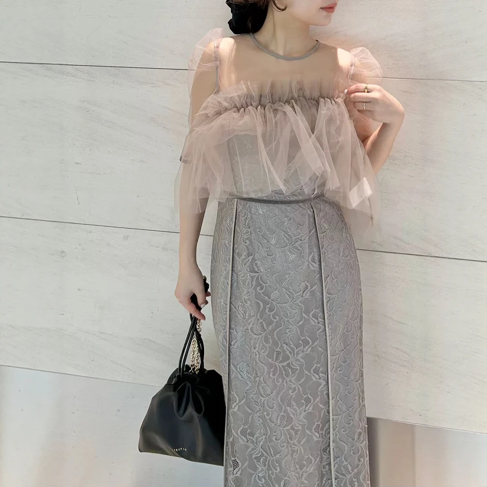 Torowee Faionable Embroidered Lace Heavy Work Dr Sli Casual A-Line Skirt Polyester Fiber round Ne ort Sve
Torowee Faionable Embroidered Lace Heavy Work Dr Sli Casual A-Line Skirt Polyester Fiber round Ne ort Sve