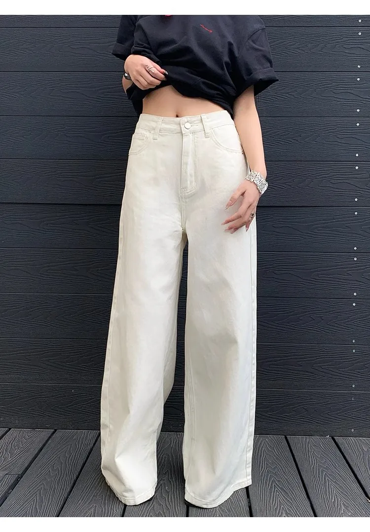 Off White Jeans Женские прямые летние новые универсальные повседневные брюки для похудения в стиле Old Money
Off White Jeans Женские прямые летние новые универсальные повседневные брюки для похудения в стиле Old Money