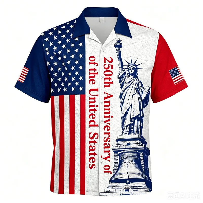 Trendy New America 250th Anniversary Shirt Fashionable Men's American Flag 1776-2026 Shirt American Independence Day Apparel
Trendy New America 250th Anniversary Shirt Fashionable Men's American Flag 1776-2026 Shirt American Independence Day Apparel