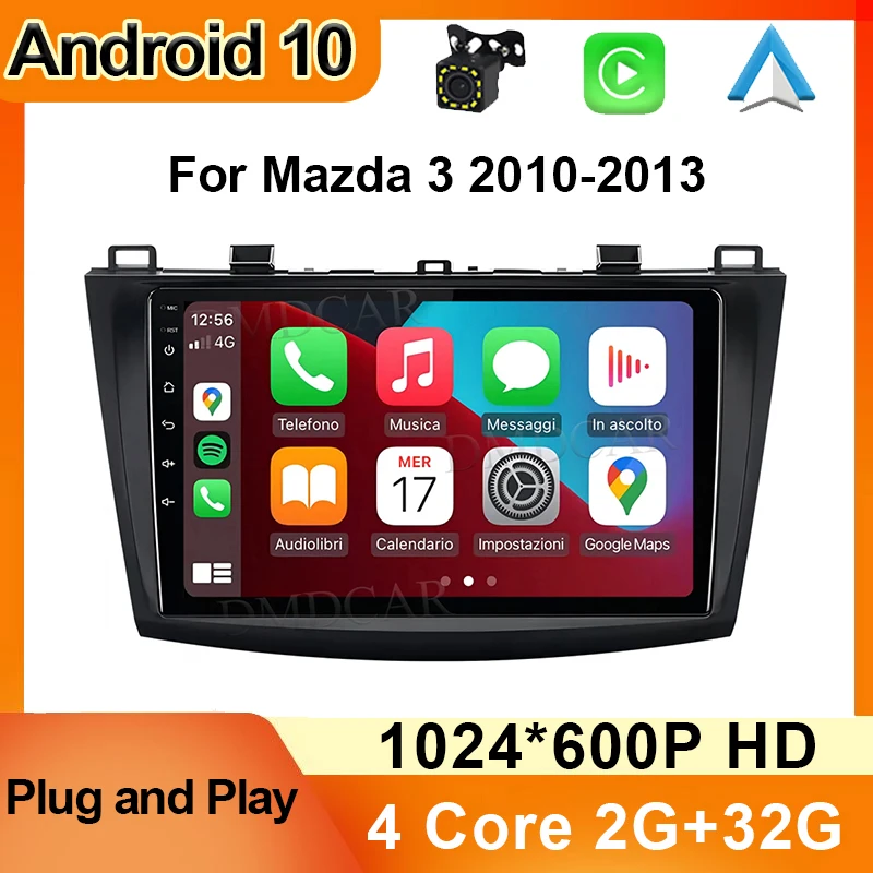 Car Radio For Mazda 3 2009 - 2013 Android 10 Multimedia Video GPS Navigation Carplay Auto DVD Player Stereo Head Unit 2 Din 4G
Car Radio For Mazda 3 2009 - 2013 Android 10 Multimedia Video GPS Navigation Carplay Auto DVD Player Stereo Head Unit 2 Din 4G