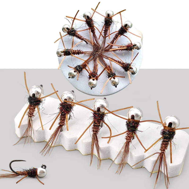 5Pcs Fast Sinking Wire Tungsten Bead Head Dry Flies Nymph Fishing Fake Lure Fishing for Trout/Bass Fishing Lures Bait
5Pcs Fast Sinking Wire Tungsten Bead Head Dry Flies Nymph Fishing Fake Lure Fishing for Trout/Bass Fishing Lures Bait
