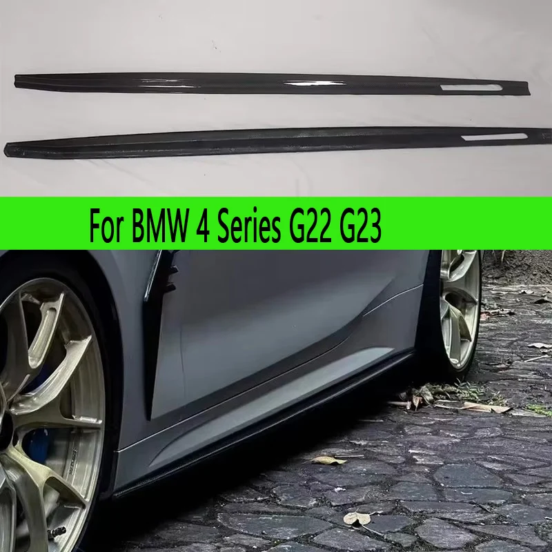 For BMW 4 Series G22 G23 Carbon Fiber Side Skirts Side bumper Splitters Side skirt Cupwings Apron Side panel Upgrade body kit
For BMW 4 Series G22 G23 Carbon Fiber Side Skirts Side bumper Splitters Side skirt Cupwings Apron Side panel Upgrade body kit