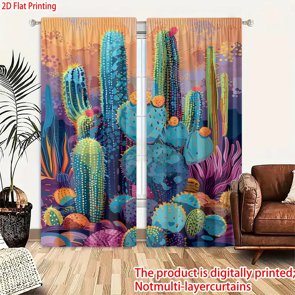 Colorful cactus world pattern Print Drapes Room Darkening Window Curtains for Home Decor,Rod Pocket Blackout Curtains Bedroom
Colorful cactus world pattern Print Drapes Room Darkening Window Curtains for Home Decor,Rod Pocket Blackout Curtains Bedroom