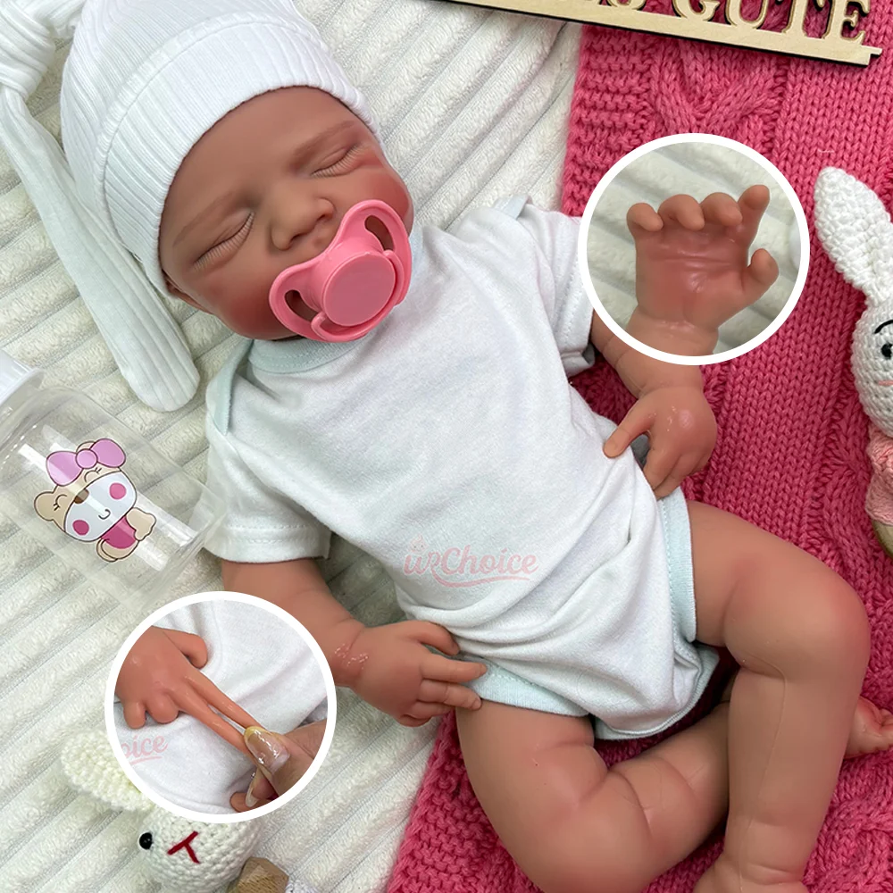 20" Full Silicone Reborn Baby Girl/Boy Hand Painted Open Mouth Reborn Doll Weighted Soft Cuddle Doll Newborn For Christmas Gift
20" Full Silicone Reborn Baby Girl/Boy Hand Painted Open Mouth Reborn Doll Weighted Soft Cuddle Doll Newborn For Christmas Gift