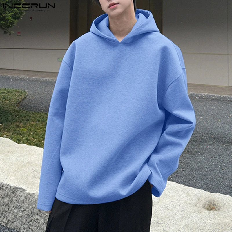 INCERUN Tops 2024 Korean Style Fashion Men's Solid Pullovers Sweatshirts Casual Streetwear Loose Long Sleeved Sweatshirts S-5XL
INCERUN Tops 2024 Korean Style Fashion Men's Solid Pullovers Sweatshirts Casual Streetwear Loose Long Sleeved Sweatshirts S-5XL