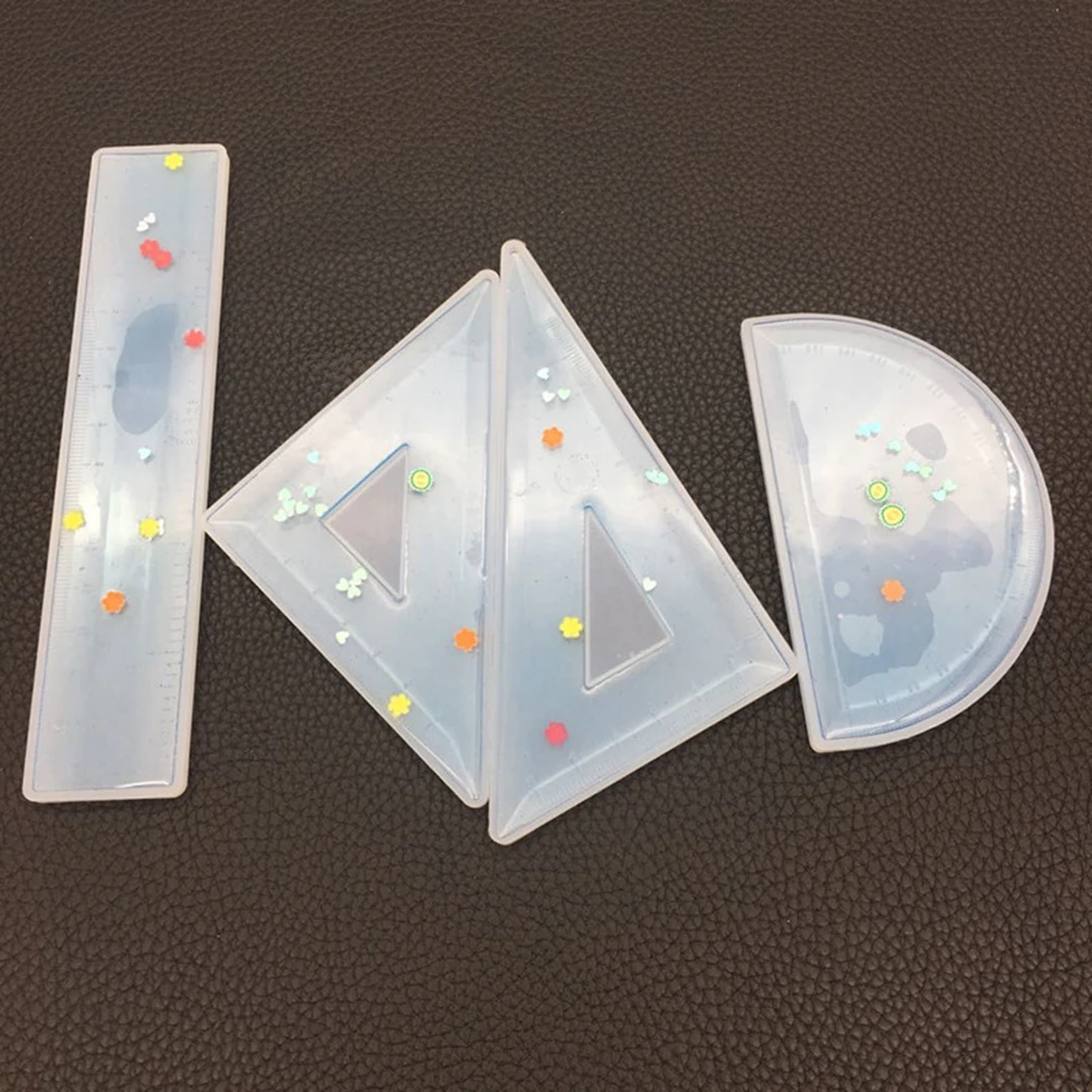 4pcs Crystal Epoxy Ruler Mold Resin Casting Kit Silicone Jewelry DIY Transparent Durable Craft Molds Measurement Tool 
4pcs Crystal Epoxy Ruler Mold Resin Casting Kit Silicone Jewelry DIY Transparent Durable Craft Molds Measurement Tool