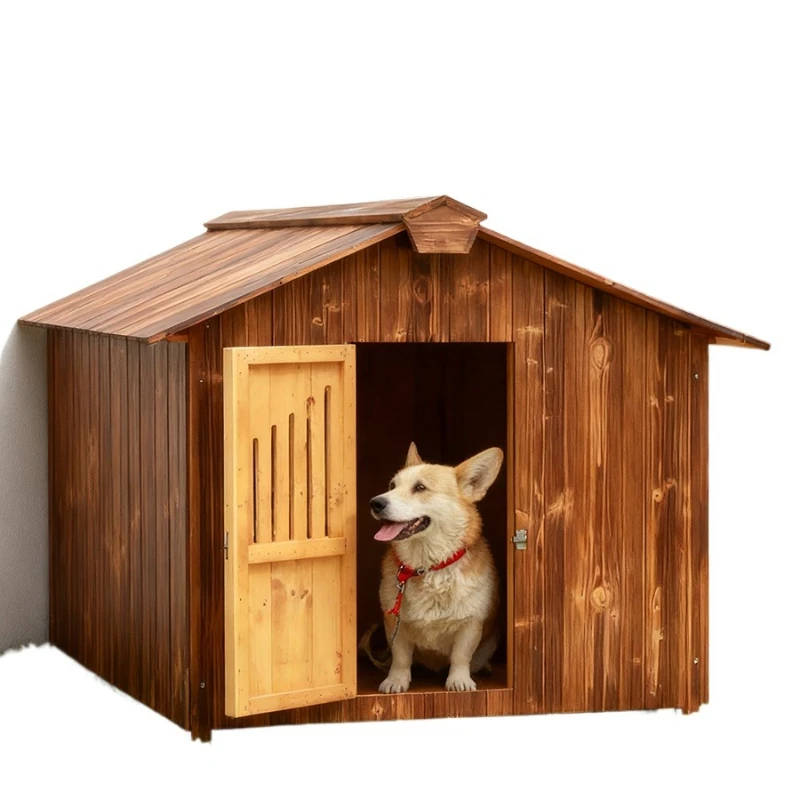 Puppy autumn and winter outdoor preservative wood kennel outdoor winter warm, rainproof and cold winter bite-resistant
Puppy autumn and winter outdoor preservative wood kennel outdoor winter warm, rainproof and cold winter bite-resistant