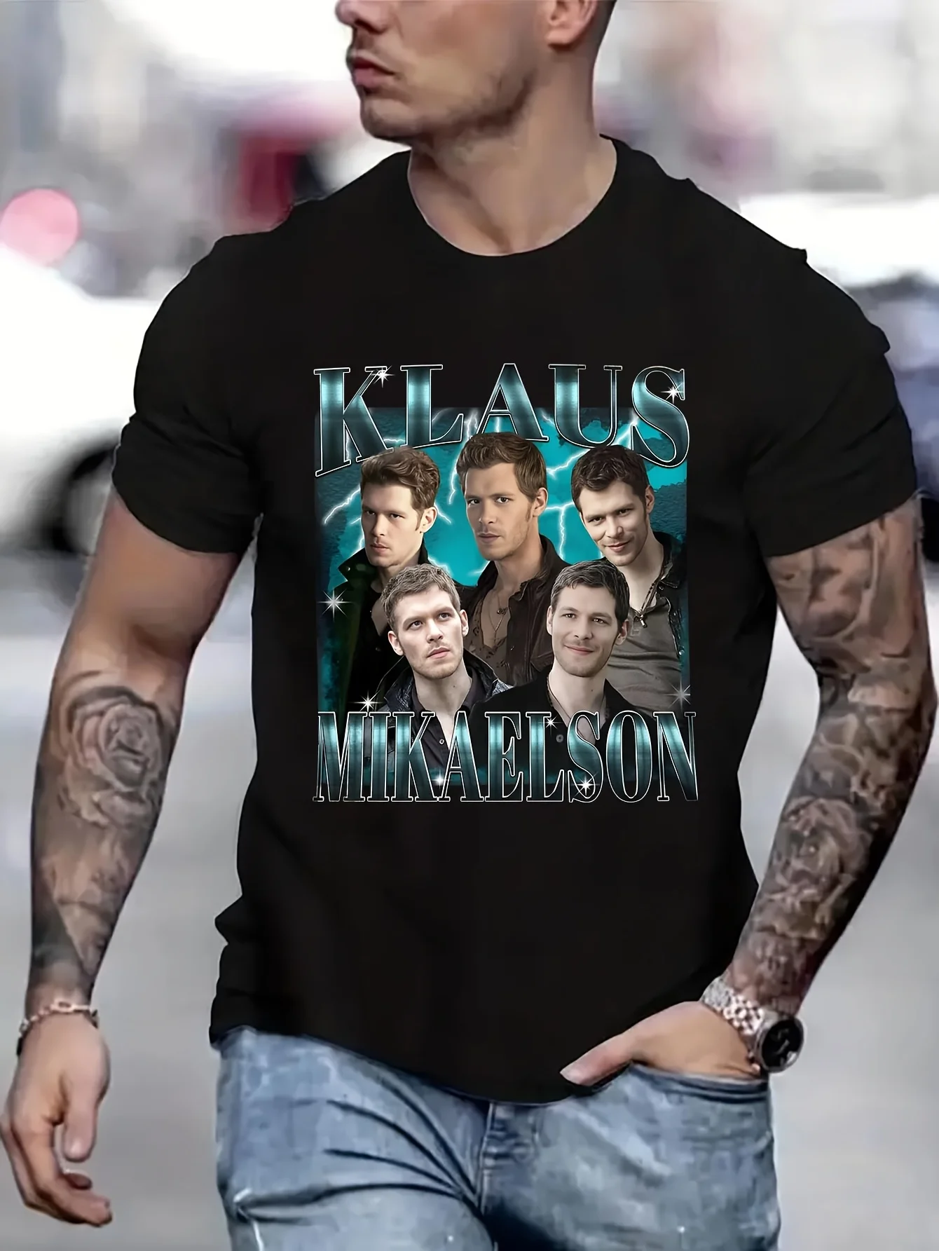 Klaus Mikaelson Oversize T-Shirts Funny Ugus T-Shirts Shirt Men's Clothing Brands Gym Clothing Men B5024439 
Klaus Mikaelson Oversize T-Shirts Funny Ugus T-Shirts Shirt Men's Clothing Brands Gym Clothing Men B5024439