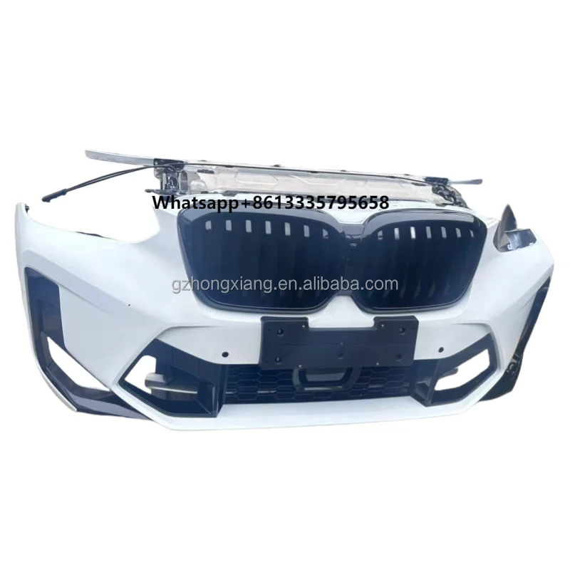 For X4M F98 Sport Kit Used Front Bumper Assembly with Radiator Grille Grill and Fog Light Cut-Outs ABS Car Front Upgrade
For X4M F98 Sport Kit Used Front Bumper Assembly with Radiator Grille Grill and Fog Light Cut-Outs ABS Car Front Upgrade