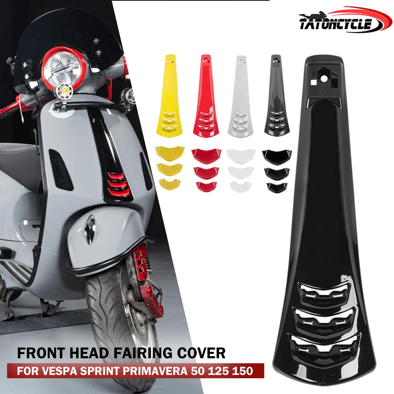 For Vespa Sprint Primavera 50 125 150 Motorcycle Front Head Fairing Cover Tie Belt Bracket Horn Hood Decoration Shell 2014-2022
For Vespa Sprint Primavera 50 125 150 Motorcycle Front Head Fairing Cover Tie Belt Bracket Horn Hood Decoration Shell 2014-2022
