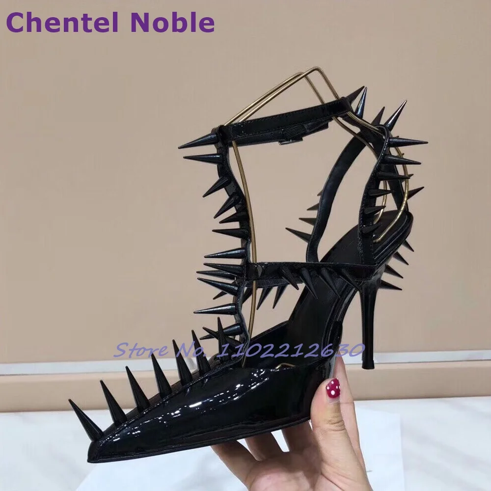 Slim Rivets Pumps Pointy Toe Thin High Heels Buckle Strap Slingbacks Stilettos Summer Fashion Sexy Unique Design Women Shoes
Slim Rivets Pumps Pointy Toe Thin High Heels Buckle Strap Slingbacks Stilettos Summer Fashion Sexy Unique Design Women Shoes