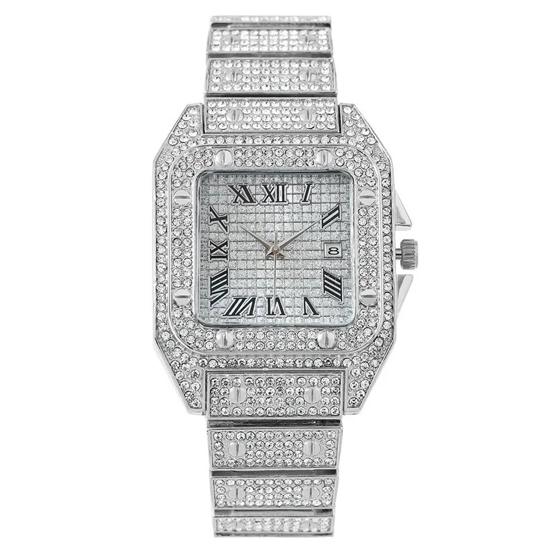 Full Diamond Hot Selling Silver Hot Sale Ice Out Unique Quartz Watch for Men Hip Hop Top Luxury Wristwatch Fashion Watches Clock
Full Diamond Hot Selling Silver Hot Sale Ice Out Unique Quartz Watch for Men Hip Hop Top Luxury Wristwatch Fashion Watches Clock