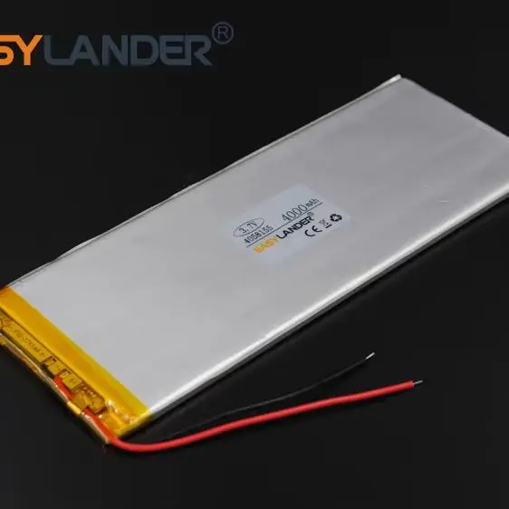 3.7V 4000mAh 4058155 Липо-батареи литий-полимерной литий-ионной аккумуляторной батареи
3.7V 4000mAh 4058155 Липо-батареи литий-полимерной литий-ионной аккумуляторной батареи