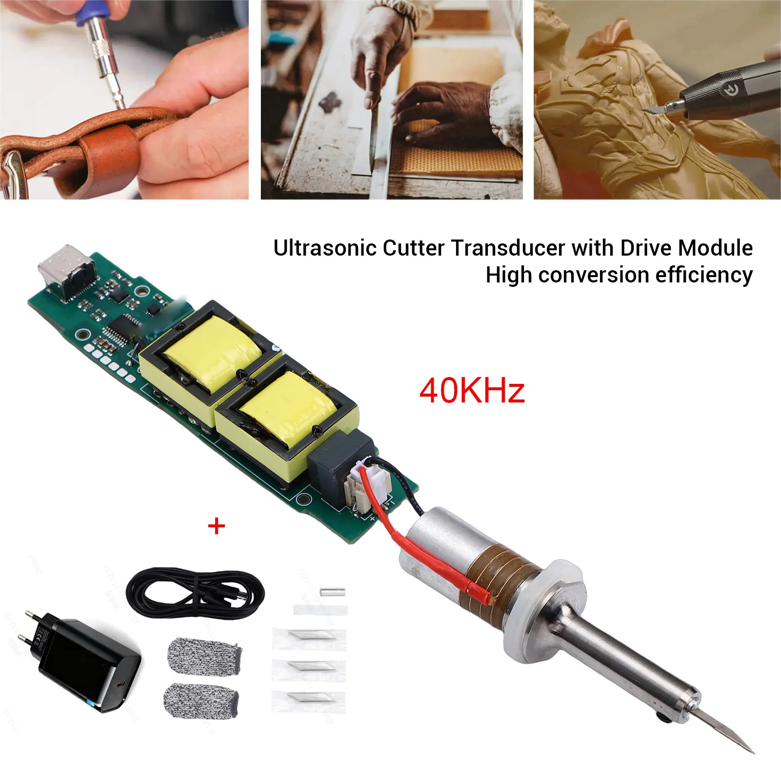 Ultrasonic Cutter Transducer Kit with Driver Module 40KHz Accurate Cutting Machine Replacement for 3D Prints Plastic Wood Resin
Ultrasonic Cutter Transducer Kit with Driver Module 40KHz Accurate Cutting Machine Replacement for 3D Prints Plastic Wood Resin
