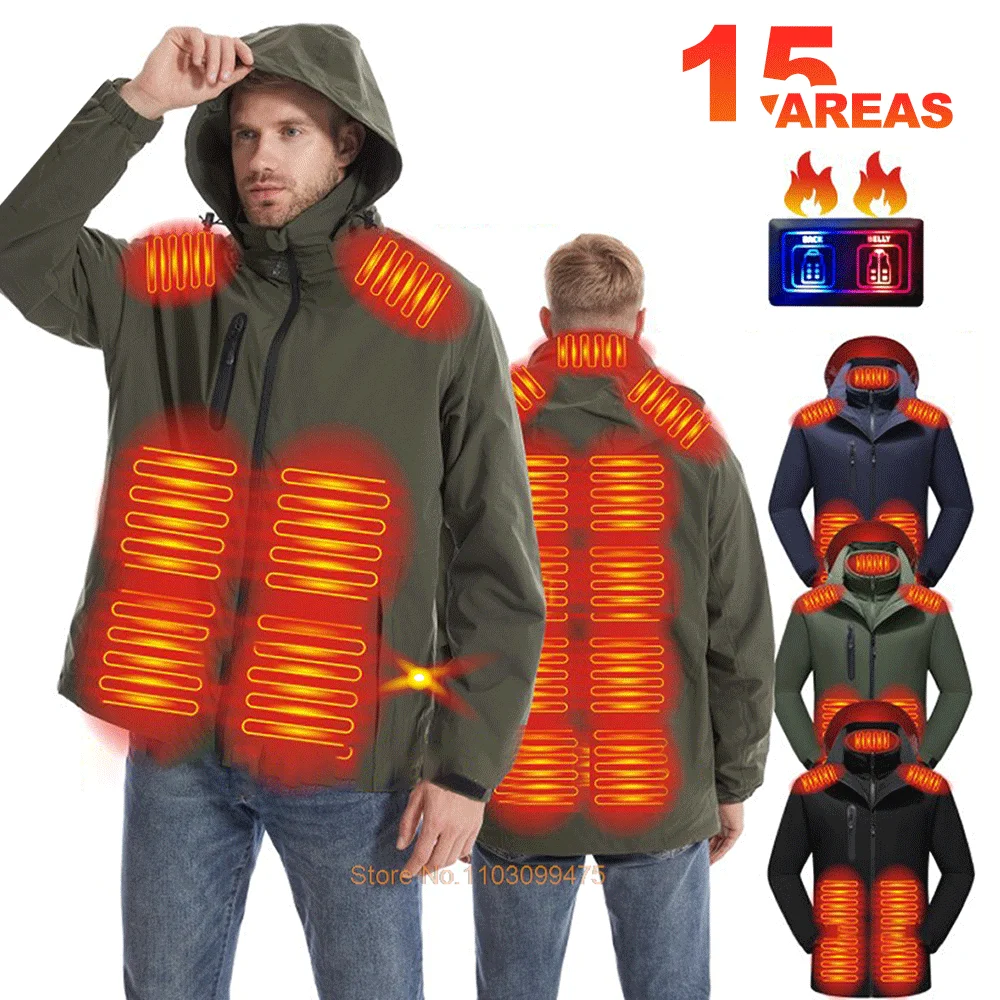 15 Zone Heated Jacket Men Women USB Charging Heated Clothing Winter Cold-Proof Heating Jacket Snowboarding Fishing Jackets
15 Zone Heated Jacket Men Women USB Charging Heated Clothing Winter Cold-Proof Heating Jacket Snowboarding Fishing Jackets