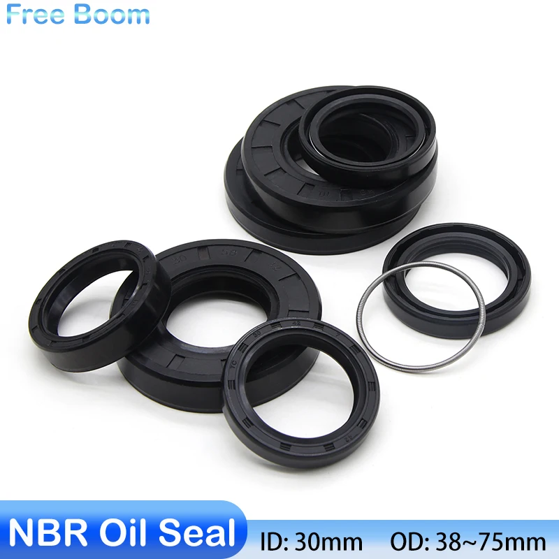 2/5/10Pcs ID 30mm OD 38~75mm Black NBR Framework Oil Seal TC Nitrile Rubber Cover Double Lip Gasket With Spring Accessories Tool
2/5/10Pcs ID 30mm OD 38~75mm Black NBR Framework Oil Seal TC Nitrile Rubber Cover Double Lip Gasket With Spring Accessories Tool