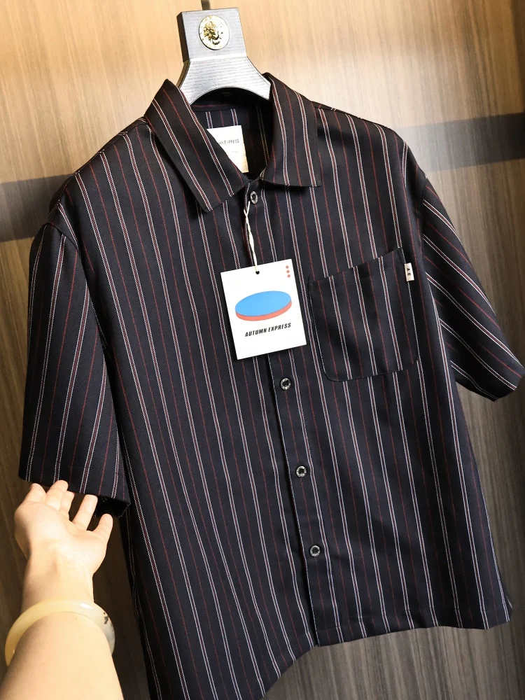Retro Style Men's Short Sleeve Shirt Color Stripe Embroidery Loose Fit Fashionable Urban Wear Summer Season Regular Length
Retro Style Men's Short Sleeve Shirt Color Stripe Embroidery Loose Fit Fashionable Urban Wear Summer Season Regular Length
