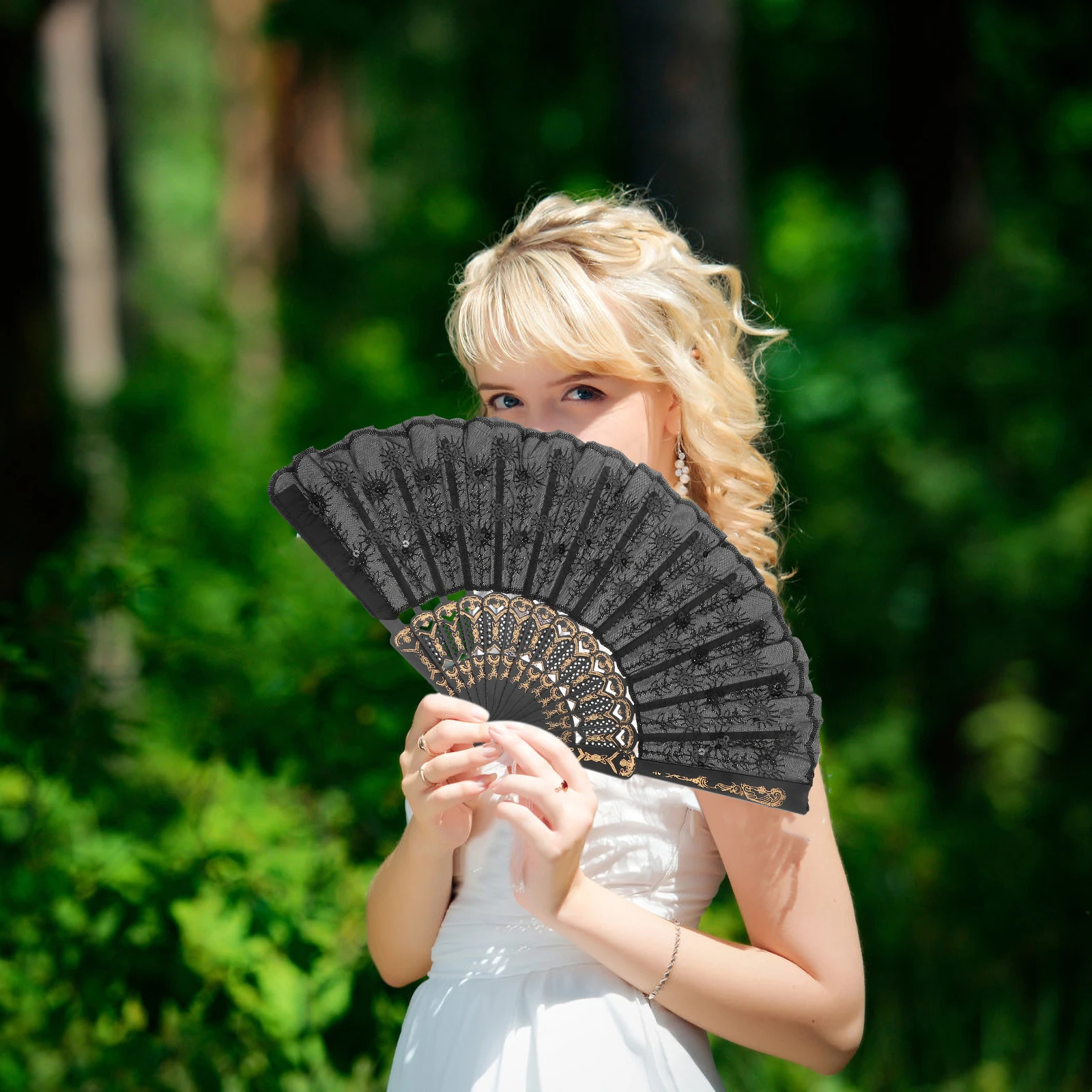 Black Fan Chinese Style Hand Folding Fans for Stage Performance Wedding Hand Fan Folding Decorations Shows
Black Fan Chinese Style Hand Folding Fans for Stage Performance Wedding Hand Fan Folding Decorations Shows