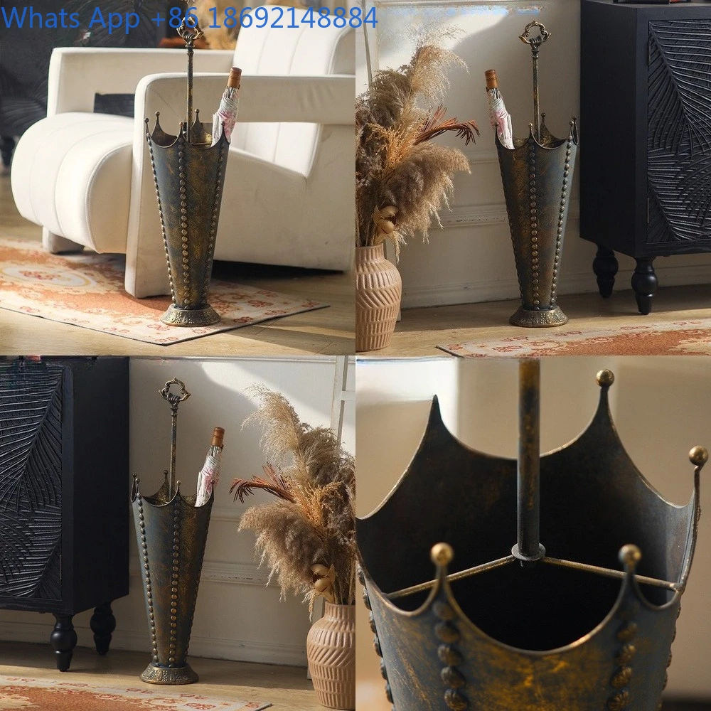 Retro Style Iron Umbrella Stand for Home or Store Entryway Decorative Storage Bucket
Retro Style Iron Umbrella Stand for Home or Store Entryway Decorative Storage Bucket