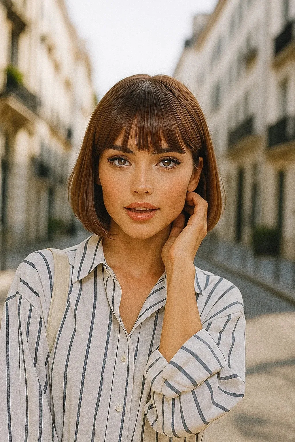 Синтетический короткий прямой парик коричневого цвета для женщин, повседневный, с естественным видом, термостойкий
Синтетический короткий прямой парик коричневого цвета для женщин, повседневный, с естественным видом, термостойкий