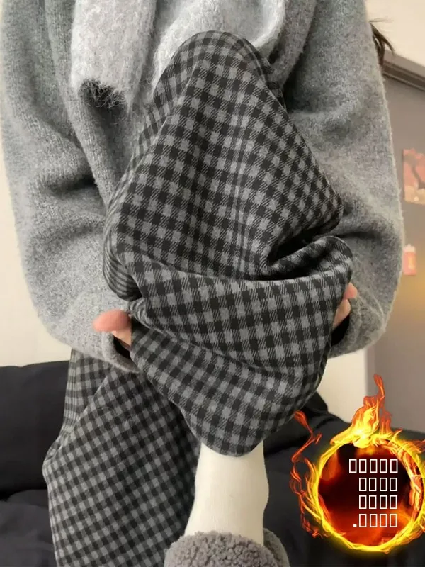 Женские широкие брюки в клетку из флиса для осени и зимы, больших размеров, с эффектом похудения, драпированные, повседневные, с высокой талией, с деталями на карманах
Женские широкие брюки в клетку из флиса для осени и зимы, больших размеров, с эффектом похудения, драпированные, повседневные, с высокой талией, с деталями на карманах