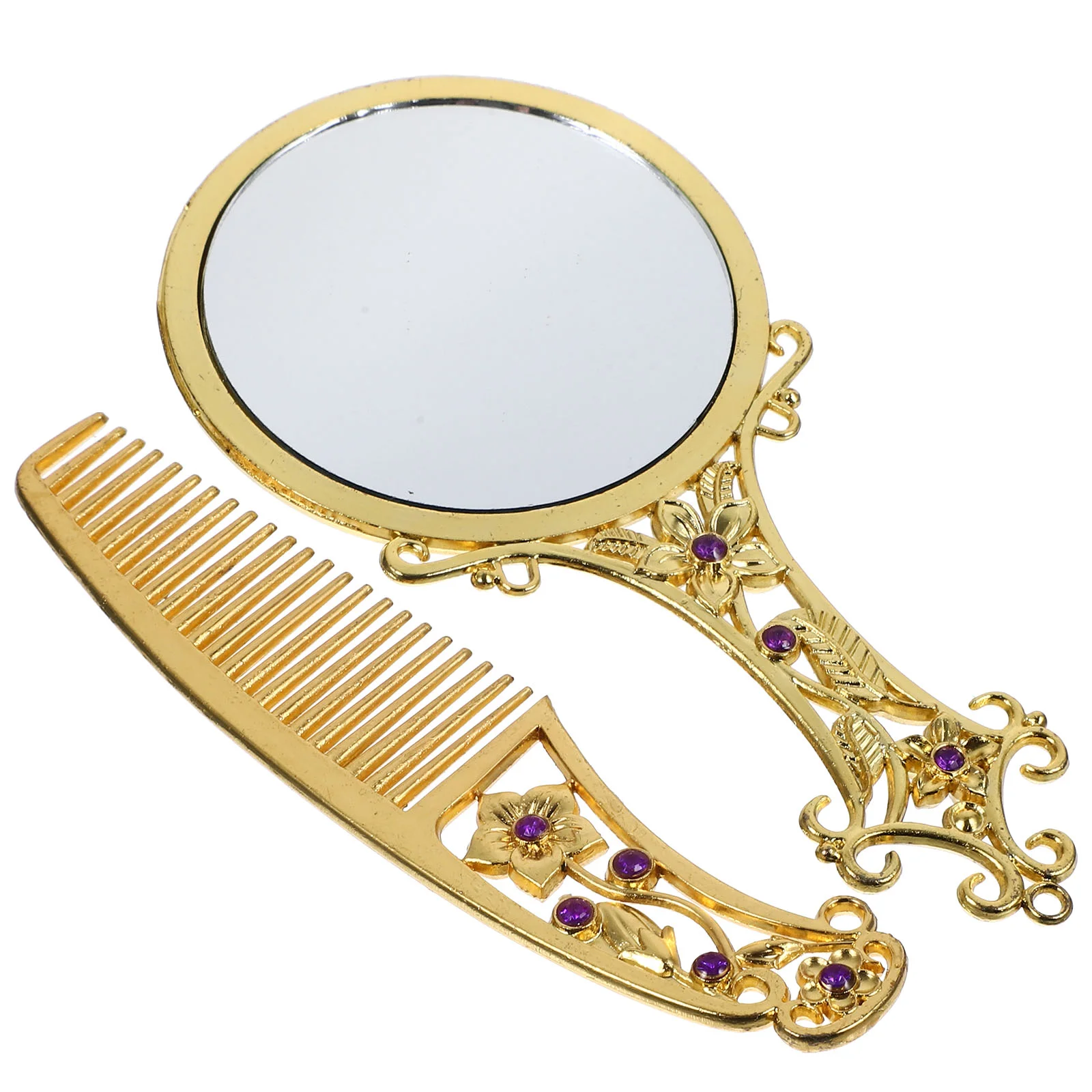 Retro Flower Hand Mirror Set Vintage Comb Compact Lightweight Travel Size Mini Mirrors for Women Quality Makeup
Retro Flower Hand Mirror Set Vintage Comb Compact Lightweight Travel Size Mini Mirrors for Women Quality Makeup