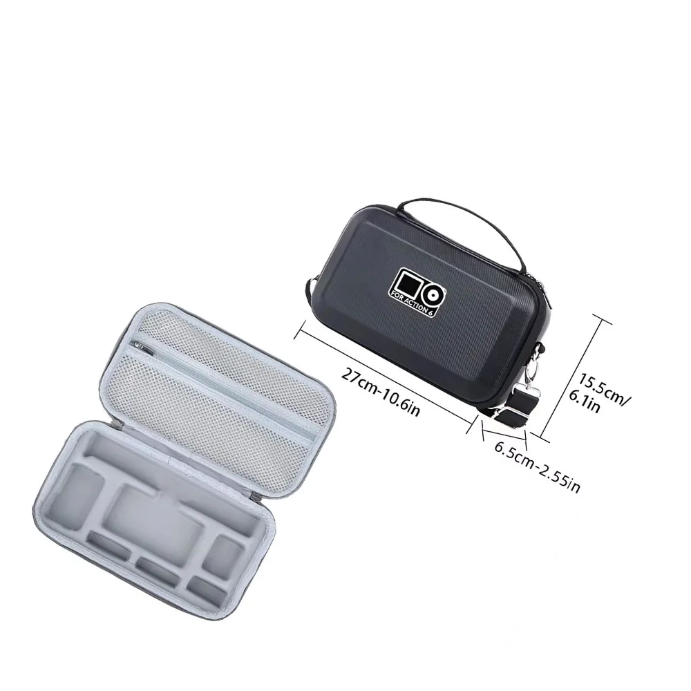 High-Capacity PU Case for DJI Osmo ACTION 6 Camera Accessories Storage Bag with Shoulder Strap Black Gray
High-Capacity PU Case for DJI Osmo ACTION 6 Camera Accessories Storage Bag with Shoulder Strap Black Gray
