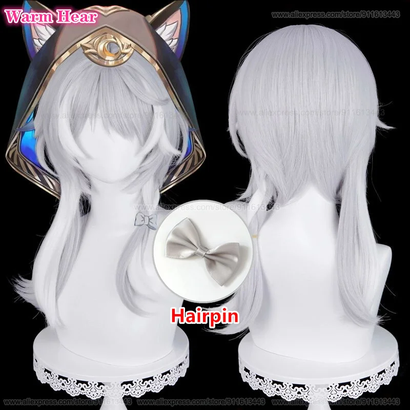 Game HSR Synthetic Hair Cipher Long 52cm Silver Gray Braid Cosplay Anime Wig Heat Resistant Hair Halloween Party Wigs + Wig Cap
Game HSR Synthetic Hair Cipher Long 52cm Silver Gray Braid Cosplay Anime Wig Heat Resistant Hair Halloween Party Wigs + Wig Cap