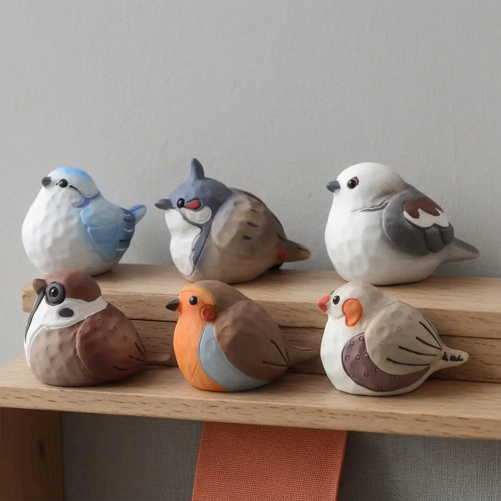 Hand Carved Texture Bird Shape Resin Art Small Cute Mini Statue Rustic Farmhouse Animal Sculpture for Tabletop Desk Decor
Hand Carved Texture Bird Shape Resin Art Small Cute Mini Statue Rustic Farmhouse Animal Sculpture for Tabletop Desk Decor