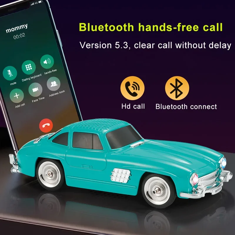 Портативная беспроводная Bluetooth-Колонка в стиле ретро, модель автомобиля, двойной звуковой сигнал, Hi-Fi динамик высокого качества, Бумбокс с TF-картой, USB, FM-музыкальный плеер
Портативная беспроводная Bluetooth-Колонка в стиле ретро, модель автомобиля, двойной звуковой сигнал, Hi-Fi динамик высокого качества, Бумбокс с TF-картой, USB, FM-музыкальный плеер