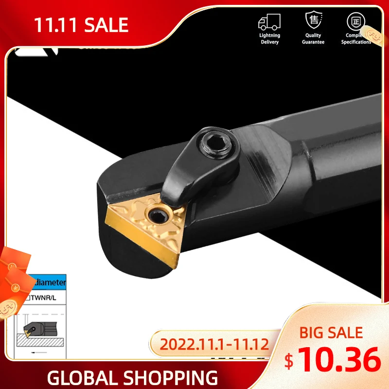 KaKarot Internal Turning Tool Holder S16Q-MTWNR16 S20R-MTWNR16 S32T-MTWNR16 Carbide Inserts TNMG160404 Lathe Cutting Tools
KaKarot Internal Turning Tool Holder S16Q-MTWNR16 S20R-MTWNR16 S32T-MTWNR16 Carbide Inserts TNMG160404 Lathe Cutting Tools