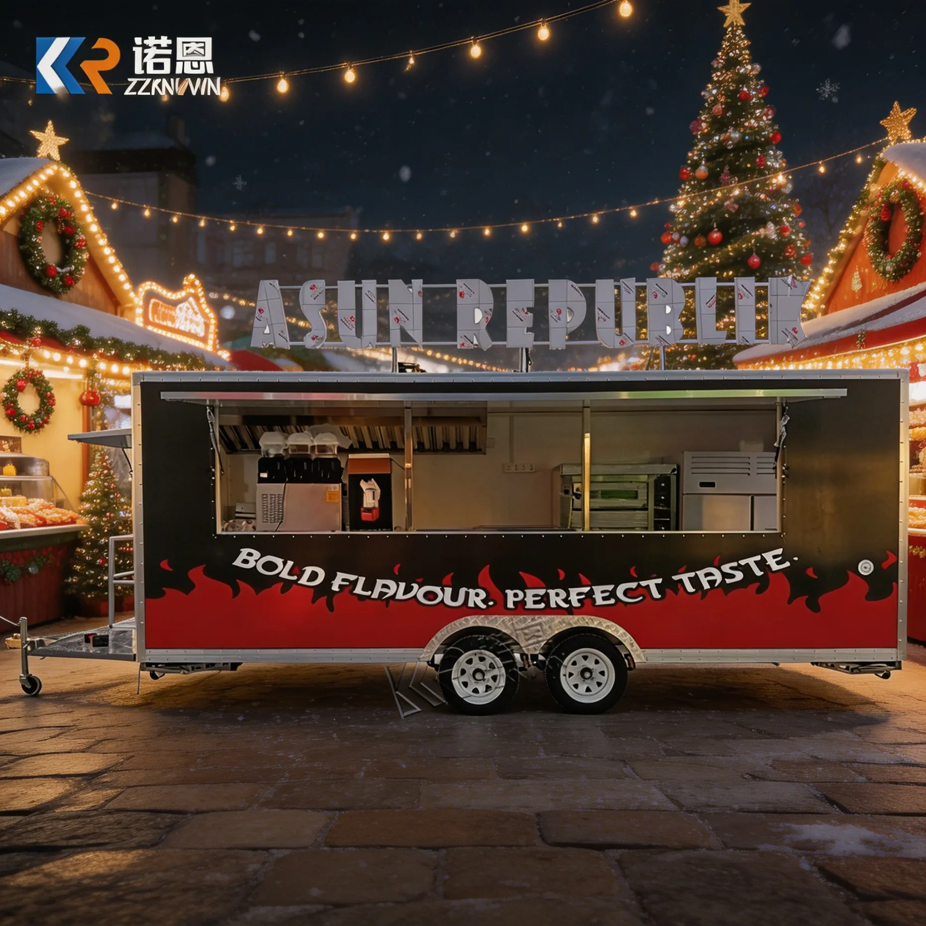 Portable Mobile Food Cart with Sink And Service Window for Coffee Snack Burger Vending - Concession Trailer
Portable Mobile Food Cart with Sink And Service Window for Coffee Snack Burger Vending - Concession Trailer