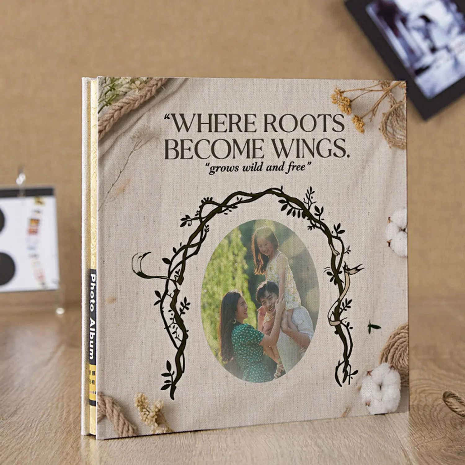 12 Inch Custom Family Memory Book - 20 Self-Adhesive Pages, Laminated Protection, Gift Ready (White or Black Inner Paper) 
12 Inch Custom Family Memory Book - 20 Self-Adhesive Pages, Laminated Protection, Gift Ready (White or Black Inner Paper)