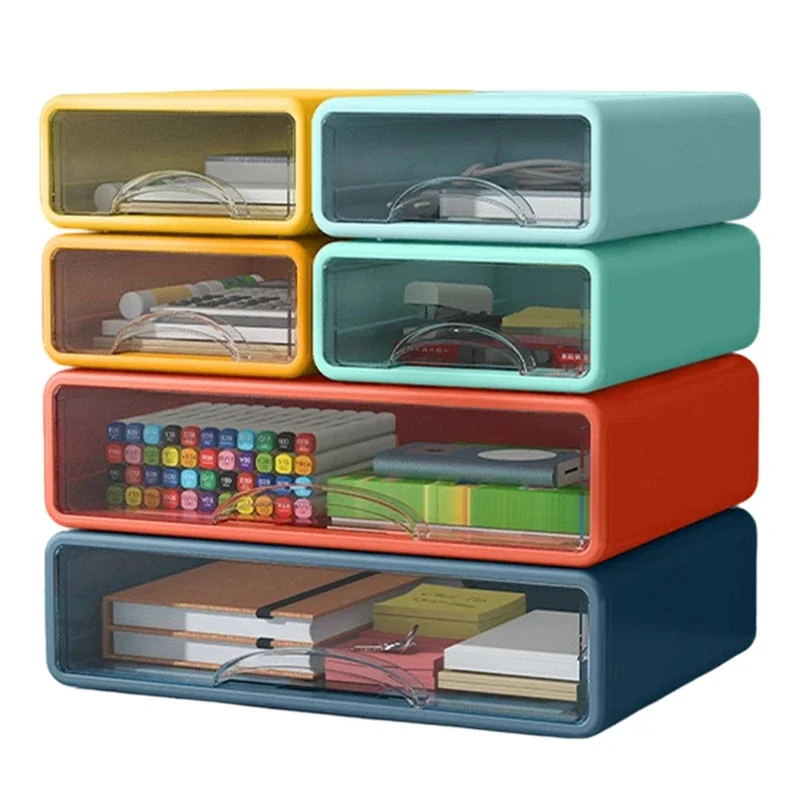 Compact Size Stackable Office Storage Boxes with Drawers, Desk Organizers for Bedroom Cosmetics
Compact Size Stackable Office Storage Boxes with Drawers, Desk Organizers for Bedroom Cosmetics