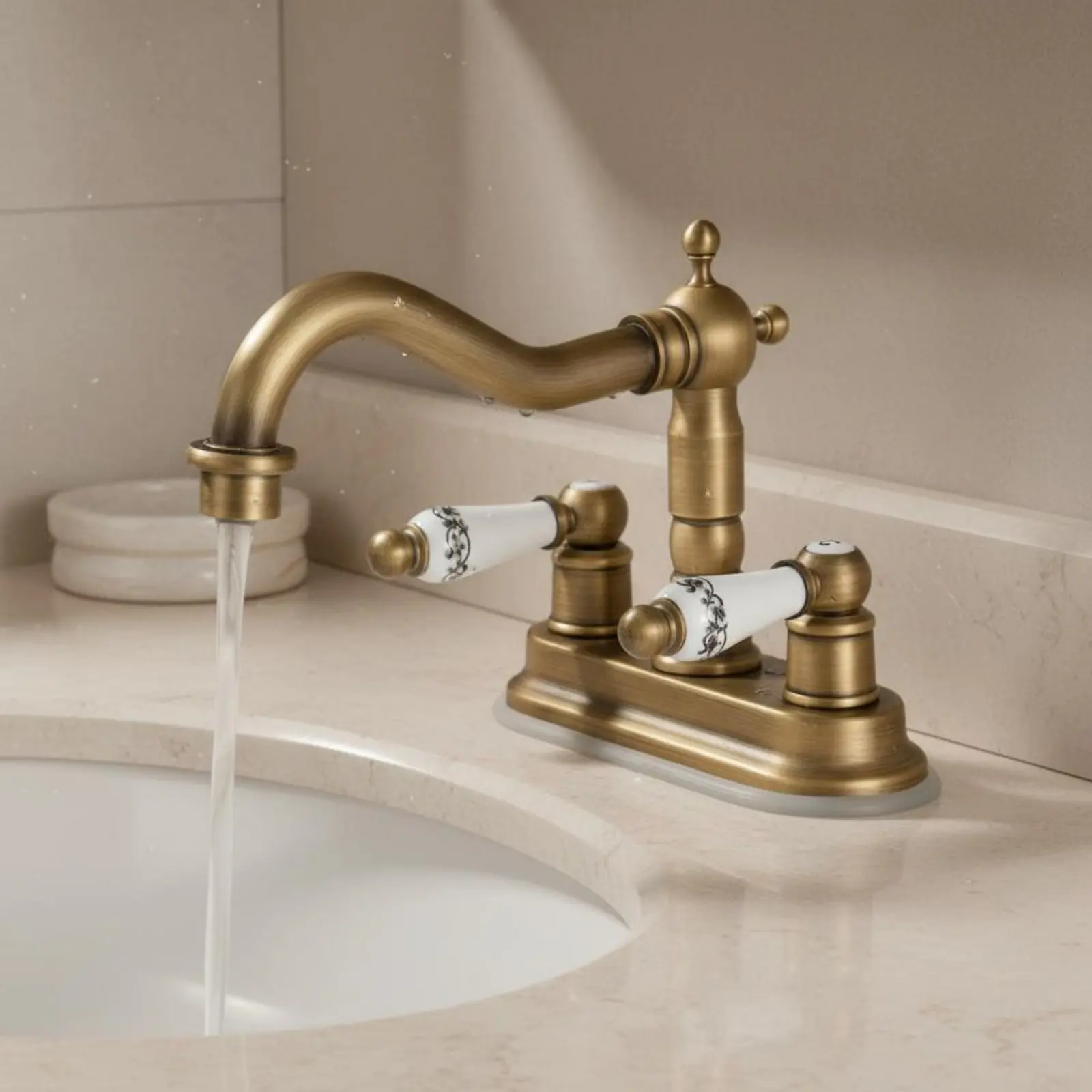 Bronze Double Control Basin Tap 2-Handle Vintage Sink Faucet
Bronze Double Control Basin Tap 2-Handle Vintage Sink Faucet