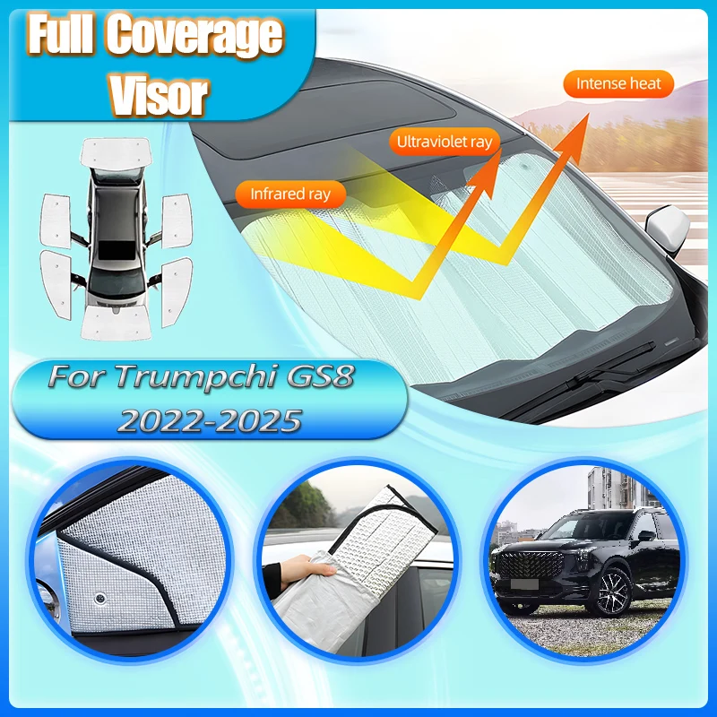 Car Sunshade Cover For Trumpchi GS8 2024 Accessories ES9 2022 2023 2025 Aluminum Foil Windshield Cover UV Protector Heat Shield
Car Sunshade Cover For Trumpchi GS8 2024 Accessories ES9 2022 2023 2025 Aluminum Foil Windshield Cover UV Protector Heat Shield